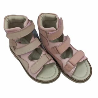 УЦІНКА! Анатомічні босоніжки дитячі Ortomedica 2801 пудрові (один з пари втратив колір) розмір 26