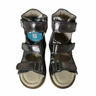 УЦІНКА! Дитячі Анатомічні босоніжки Ortomedica 2800 металік (плями клею на устілці) розмір 26