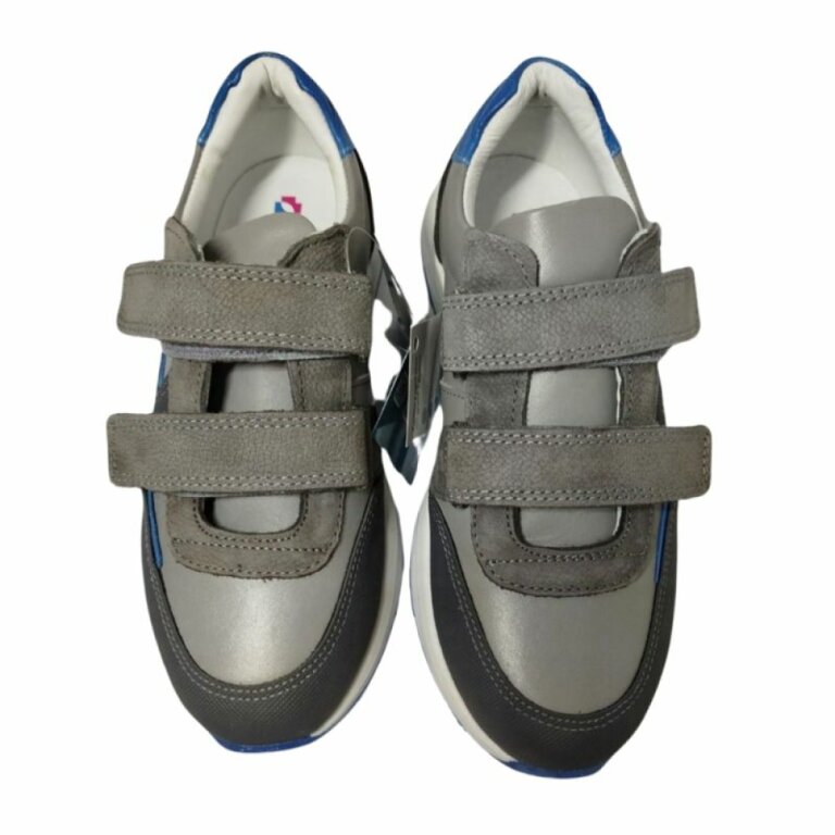 УЦІНКА! Дитячі Анатомічні кросівки Ortomedica 24Y20-03 сіро-блакитні (взуття в парі має різний розмір) розміри 33/34