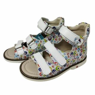 УЦІНКА! Дитячі Анатомічні босоніжки Ortomedica 2804 різнокольорові (дефект на устілці) розмір 30