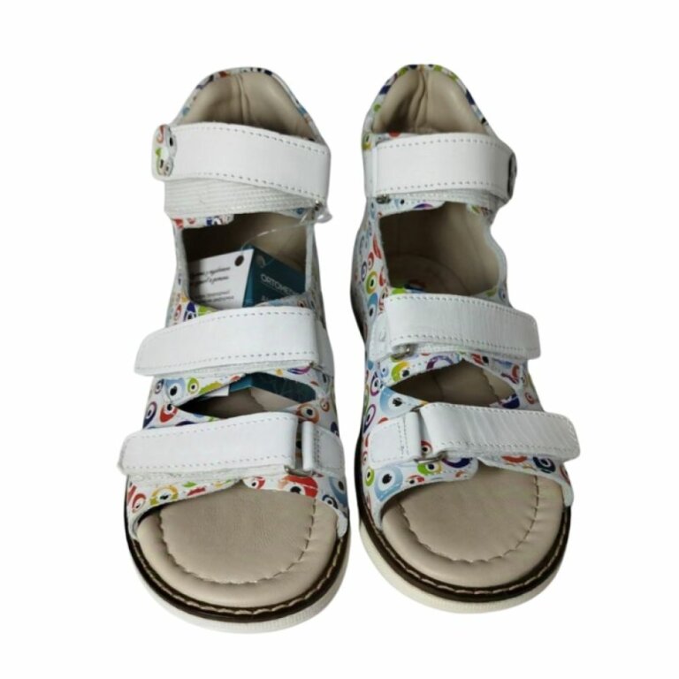 УЦІНКА! Дитячі Анатомічні босоніжки Ortomedica 2804 різнокольорові (дефект на устілці) розмір 30