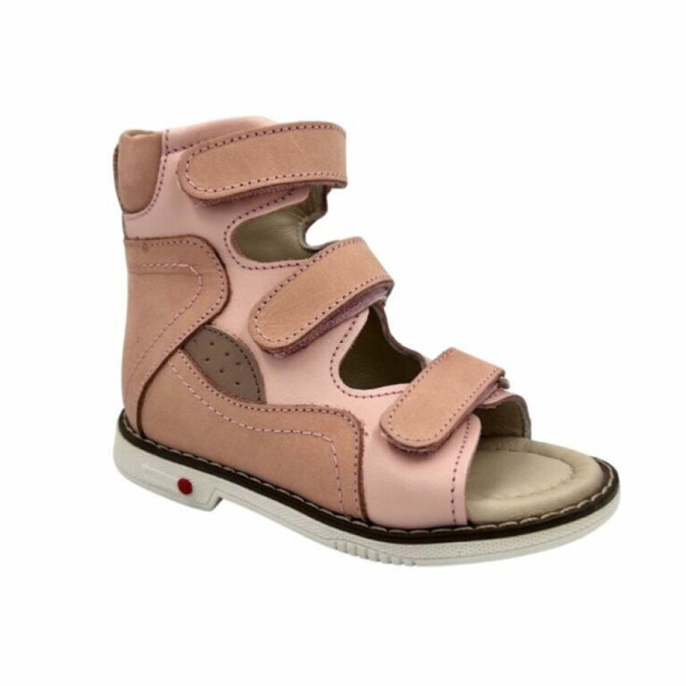 УЦІНКА! Анатомічні босоніжки дитячі Ortomedica 2801 пудрові (один з пари втратив колір) розмір 31