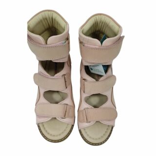 УЦІНКА! Анатомічні босоніжки дитячі Ortomedica 2801 пудрові (один з пари втратив колір) розмір 31