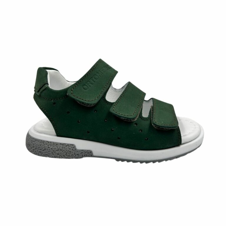 УЦІНКА! Анатомічні босоніжки дитячі Ortomedica 2748 хакі, 3 липучки (пляма клею) розмір 33