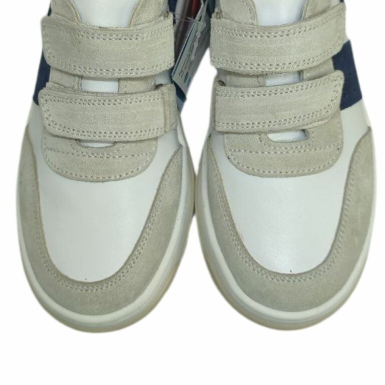 УЦІНКА! Дитячі Анатомічні кросівки Ortomedica ORTM 7 бежево-сині (дефект на носку - дірочки) розмір 33