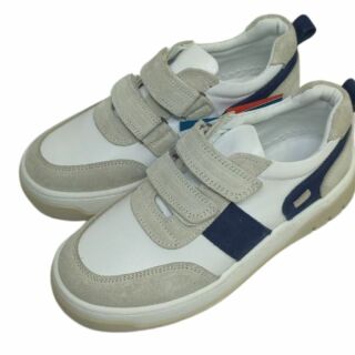 УЦІНКА! Дитячі Анатомічні кросівки Ortomedica ORTM 7 бежево-сині (дефект на носку - дірочки) розмір 33