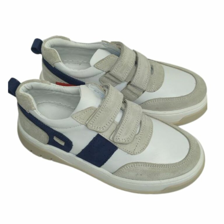 УЦІНКА! Дитячі Анатомічні кросівки Ortomedica ORTM 7 бежево-сині (дефект на носку - дірочки) розмір 33