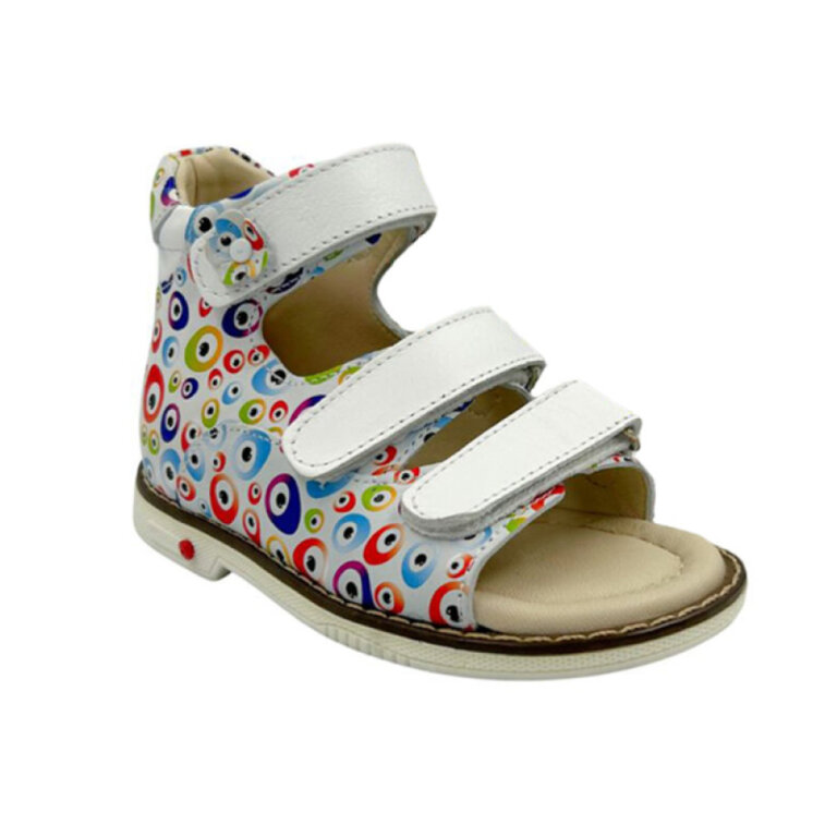 УЦІНКА! Дитячі Анатомічні босоніжки Ortomedica 2804 різнокольорові (дефекти на устілці) розмір 30