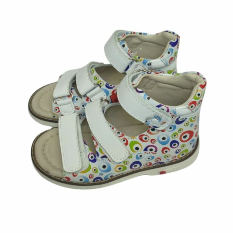 УЦІНКА! Дитячі Анатомічні босоніжки Ortomedica 2804 різнокольорові (дефекти на устілці) розмір 30