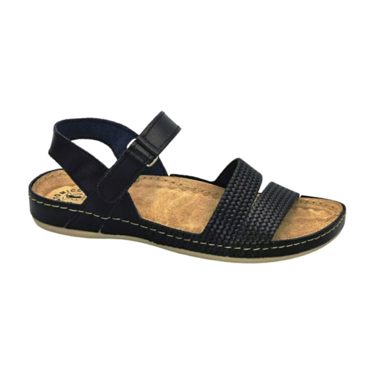 УЦЕНКА! Анатомические босоножки Fratelli Babb D-247 черные (следы после примерки на стельке) размер 37