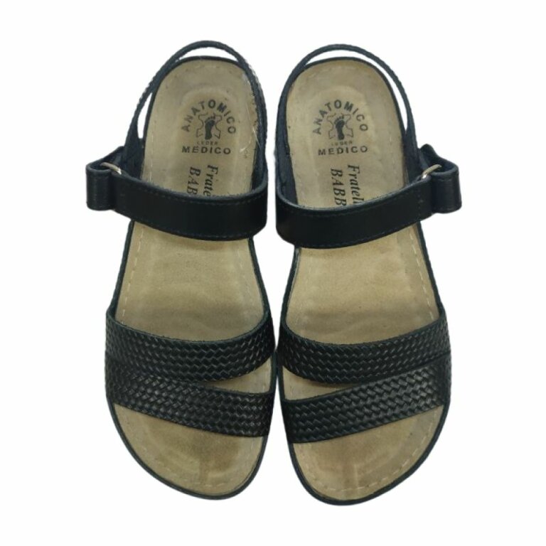 УЦЕНКА! Анатомические босоножки Fratelli Babb D-247 черные (следы после примерки на стельке) размер 37