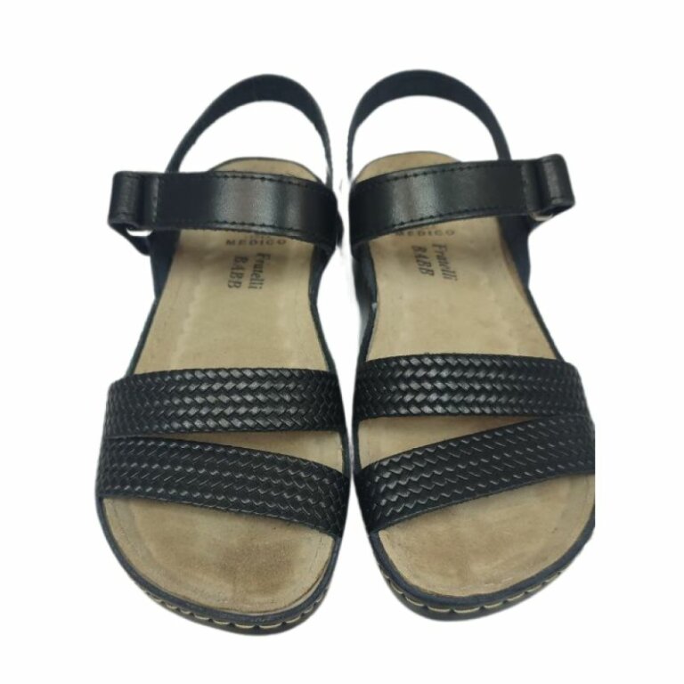 УЦЕНКА! Анатомические босоножки Fratelli Babb D-247 черные (следы после примерки на стельке) размер 37