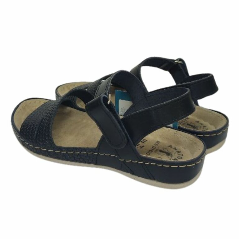 УЦЕНКА! Анатомические босоножки Fratelli Babb D-247 черные (следы после примерки на стельке) размер 37