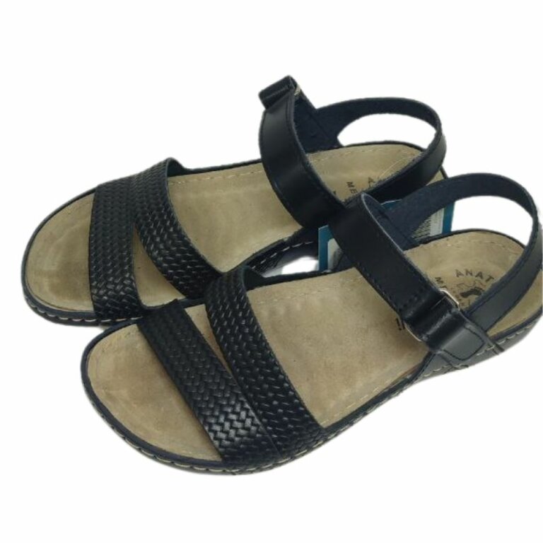 УЦЕНКА! Анатомические босоножки Fratelli Babb D-247 черные (следы после примерки на стельке) размер 37