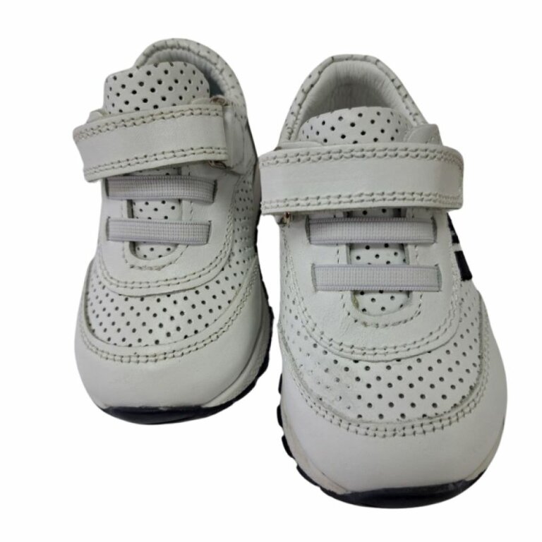 УЦІНКА! Кросівки Анатомічні дитячі Ortomedica 101-05 білі (потертості на шкірі, тріщини) розмір 19