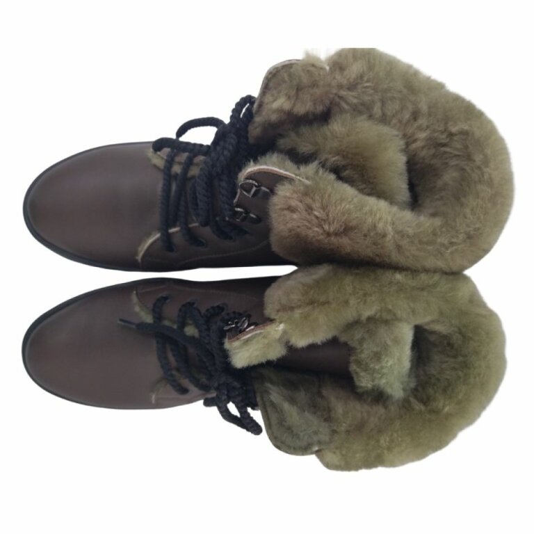 УЦІНКА! Жіночі черевики BERKEMANN DOUNIA, арт. 03612-espreso (хутро втратило колір) розмір 5,5