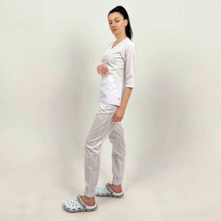 Костюм женский котоновый TopLine Селеста белый 01-106