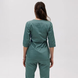 Костюм женский котоновый TopLine Селеста олива-темно синий 103-109