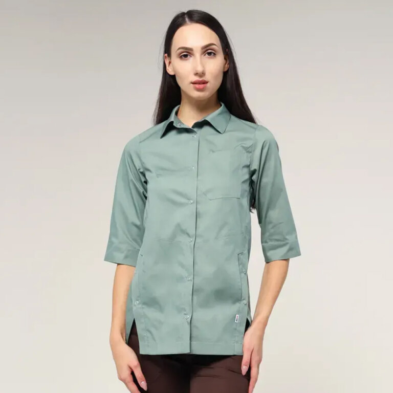 Куртка котонова жіноча TopLine Навара олива 103 (3/4)