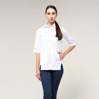 Куртка котонова жіноча TopLine Навара білий 01 (3/4)