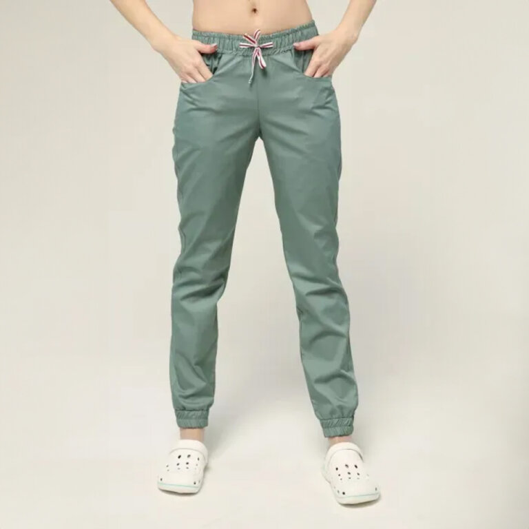 Брюки котоновые женские TopLine Парма олива 103