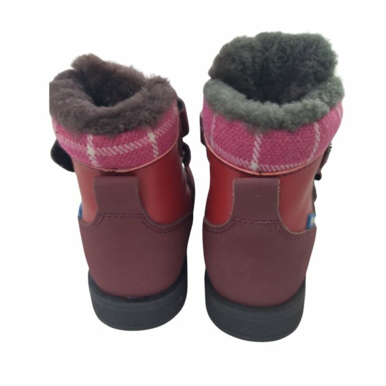 УЦІНКА! Дитячі зимові Анатомічні черевики ORTMANN Kids Bela 7.14.2 бордовий (один з пари втратив колір) розмір 28