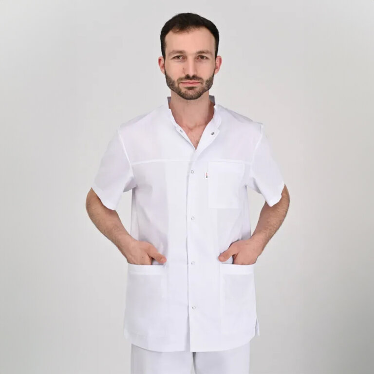 Костюм котоновий чоловічий TopLine Берлін білий 01 КР