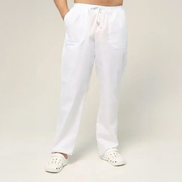 Штани котонові чоловічі TopLine білі 01