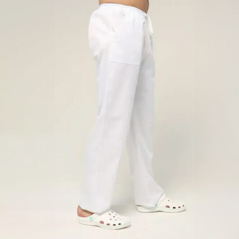 Штани котонові чоловічі TopLine білі 01