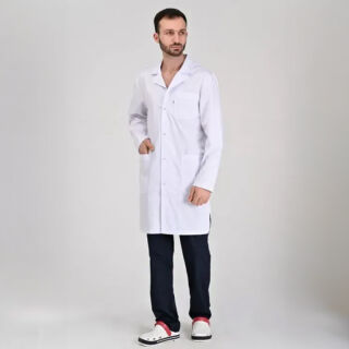 Халат котоновий чоловічий TopLine Лондон білий 01 ДР