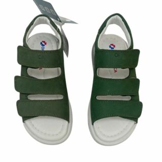 УЦІНКА! Анатомічні босоніжки дитячі Ortomedica 2748 хакі, 3 липучки (пляма клею) розмір 29