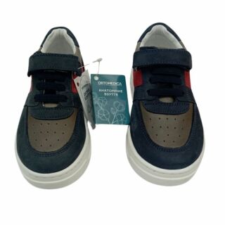 УЦІНКА! Дитячі Анатомічні кросівки Ortomedica ORTM 5 сині-червоні (один з пари втратив колір) розмір 26