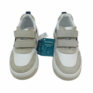 УЦІНКА! Дитячі Анатомічні кросівки Ortomedica ORTM 7 бежево-сині (один з пари втратив колір) розмір 32
