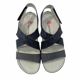 УЦІНКА! Жіночі Анатомічні сандалі із задником Berkemann NARA, арт. 01651-blue/metalic (один з пари втратив колір) розмір 3,5