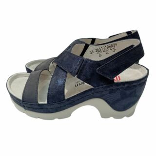 УЦІНКА! Жіночі Анатомічні сандалі із задником Berkemann NARA, арт. 01651-blue/metalic (один з пари втратив колір) розмір 3,5