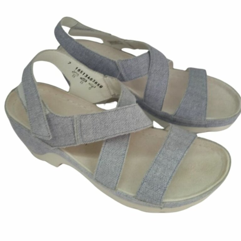 УЦІНКА! Жіночі Анатомічні сандалі із задником Berkemann NARA, арт. 01651-blue/jeans (один з пари втратив колір) розмір 7