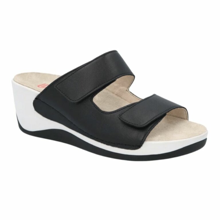 УЦІНКА! Жіночі Анатомічні сандалі із задником Berkemann ADINA, арт. 01221-black  (один з пари втратив колір) розмір 5 (38)