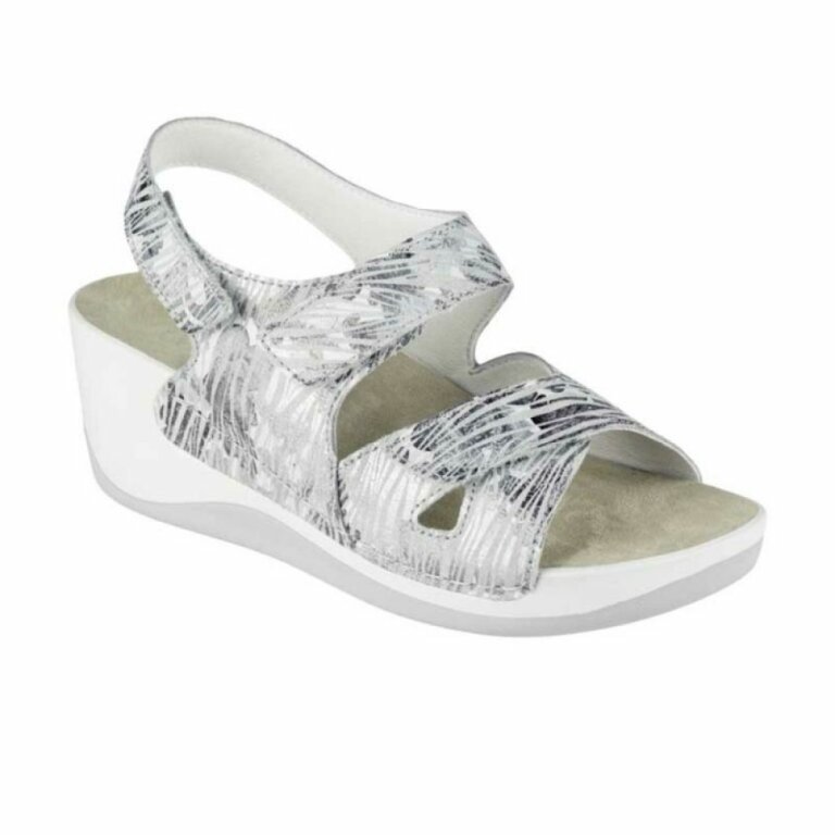 УЦІНКА! Жіночі Анатомічні сандалі із задником Berkemann GINETTE, арт. 01202-smoky silver (один з пари втратив колір) розмір 5,5 (38)