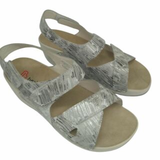 УЦІНКА! Жіночі Анатомічні сандалі із задником Berkemann GINETTE, арт. 01202-smoky silver (один з пари втратив колір) розмір 5,5 (38)