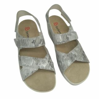 УЦІНКА! Жіночі Анатомічні сандалі із задником Berkemann GINETTE, арт. 01202-smoky silver (один з пари втратив колір) розмір 5,5 (38)