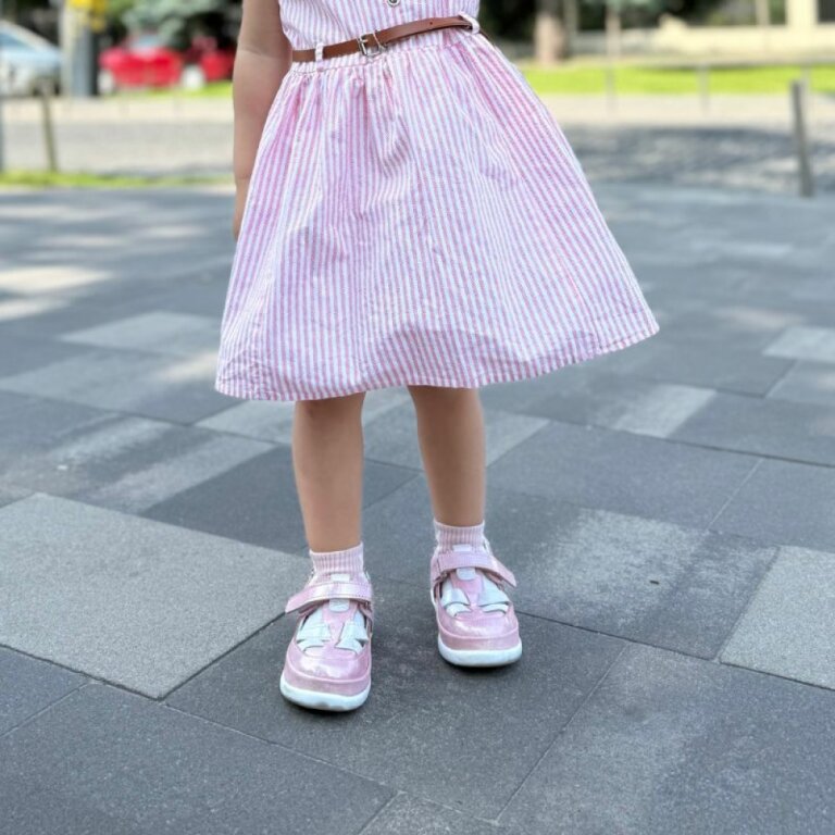 Сандалії анатомічні для дівчинки Ortomedica 5YC2-02 рожеві