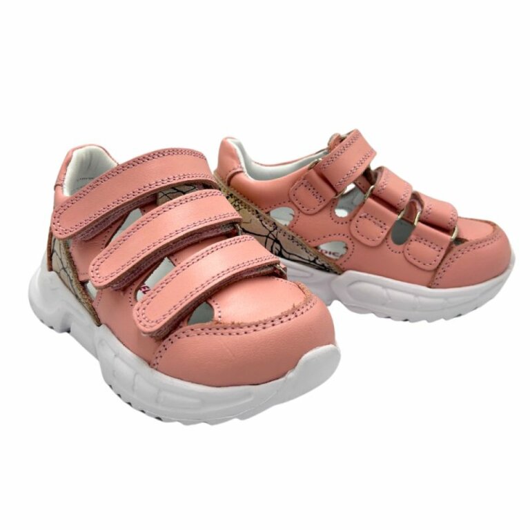 Дитячі анатомічні літні кросівки для дівчинки Ortomedica O24Y26-01 рожеві