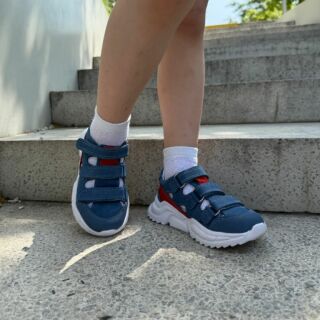 Дитячі анатомічні літні кросівки для хлопчика Ortomedica O24Y26-07 сині