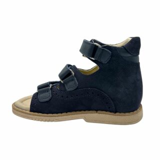 Дитячі босоніжки анатомічні Ortomedica 5YÖ23-05 фіксуючий задник, 3 липучки, темно-сині