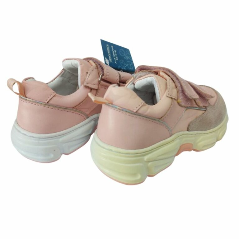 УЦІНКА! Анатомічні кросівки дитячі Ortomedica 1002-02 пудра (один з пари втратив колір) розмір 29