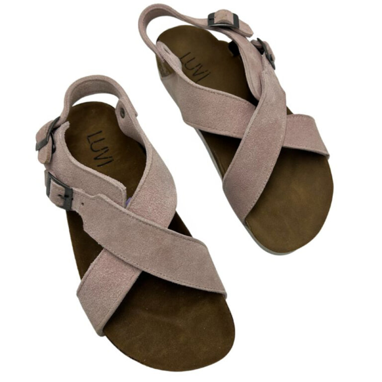 Босоніжки жіночі LUVI арт 201 пудрові