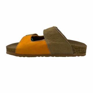 Шльопанці жіночі LUVI арт 111 оранж-коричневі