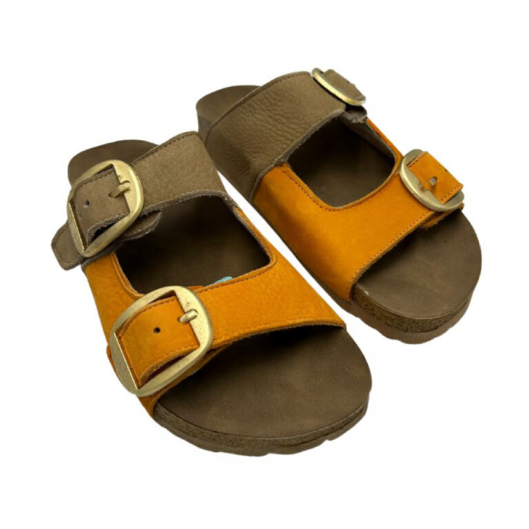 Шльопанці жіночі LUVI арт 111 оранж-коричневі