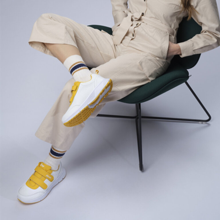 Взуття ортопедичне Diawin Comfort Leather Happy Yellow для діабетичної та чутливої стопи, з високим підйомом