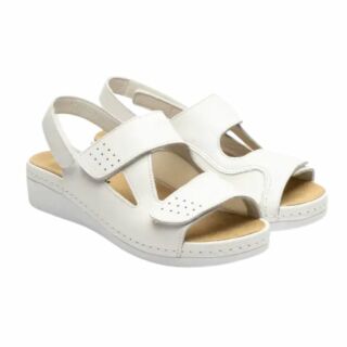 Босоніжки з вставкою для "кісточки" Leon 5020 білий